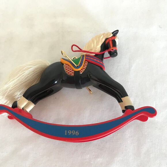 VTG Hallmark Keepsake Collector Series Christmas Ornament 1996 Rocking Horse - Picture 4 of 11